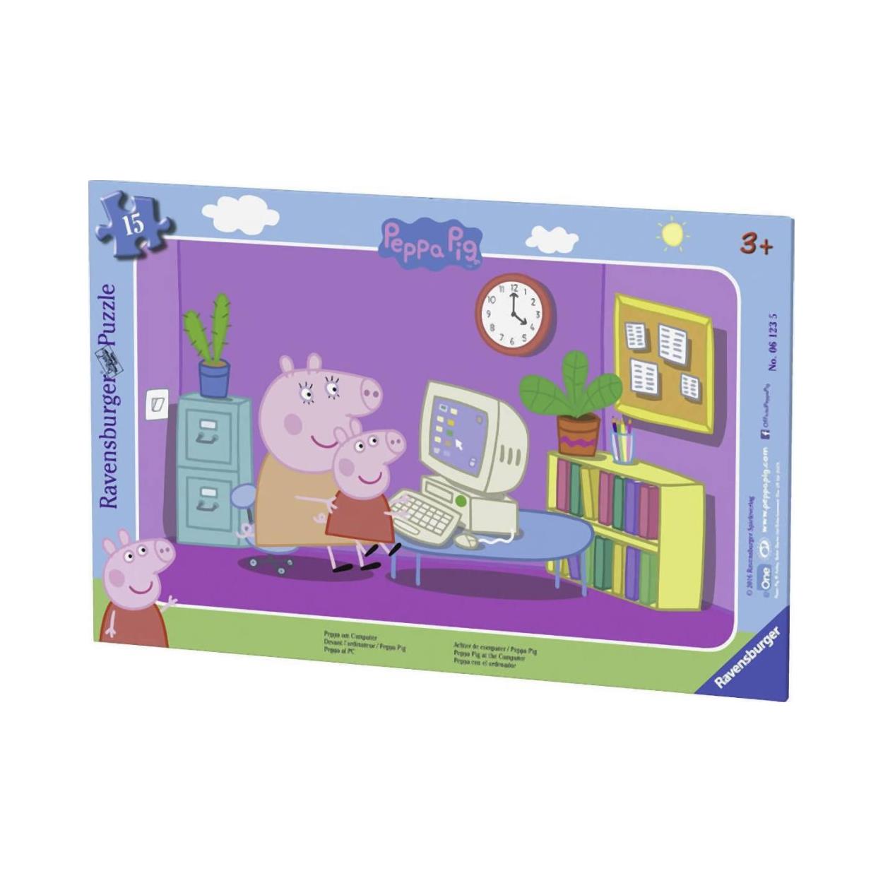 Ravensburger Ram-pussel: Peppa The Ping (15 bitar)