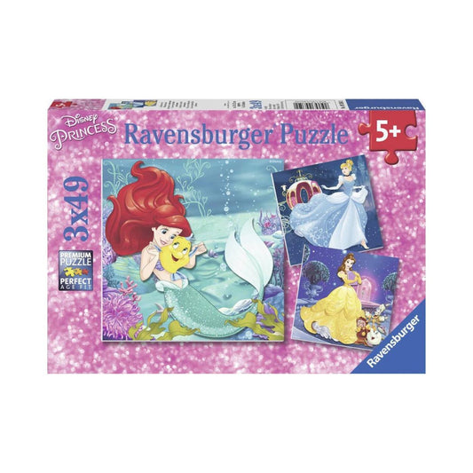 Ravensburger Pussel: Disney Princess - Prinsessäventyr (3X49 bitar)