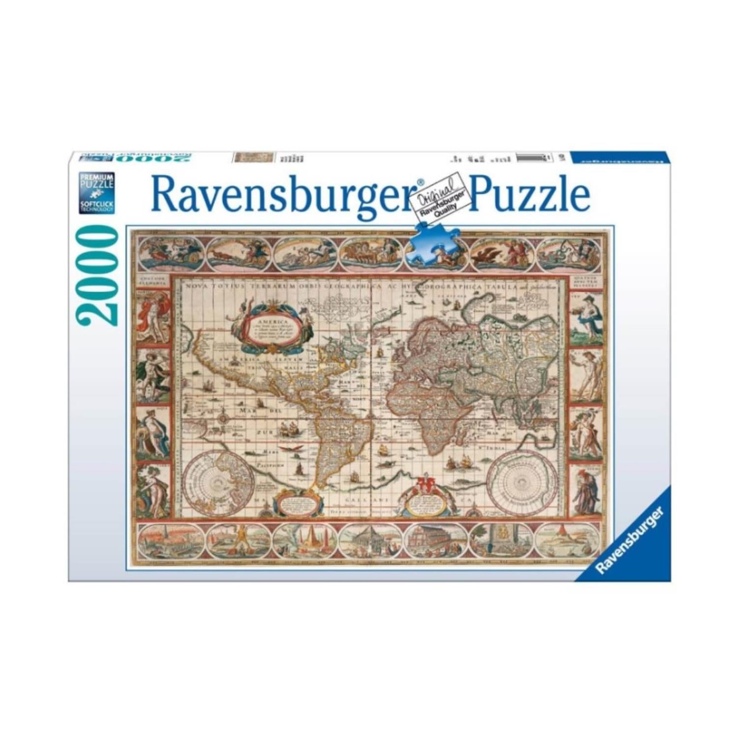 Ravensburger Pussel: Världskarta från 1650 (2000 bitar)