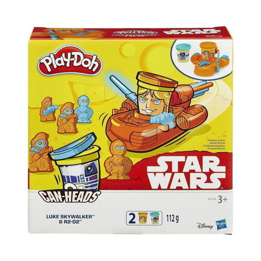 HASBRO PLAY-DOH STAR WARS CAN-HEADS - LUKE SKYWALKER & SNOWTROOPER