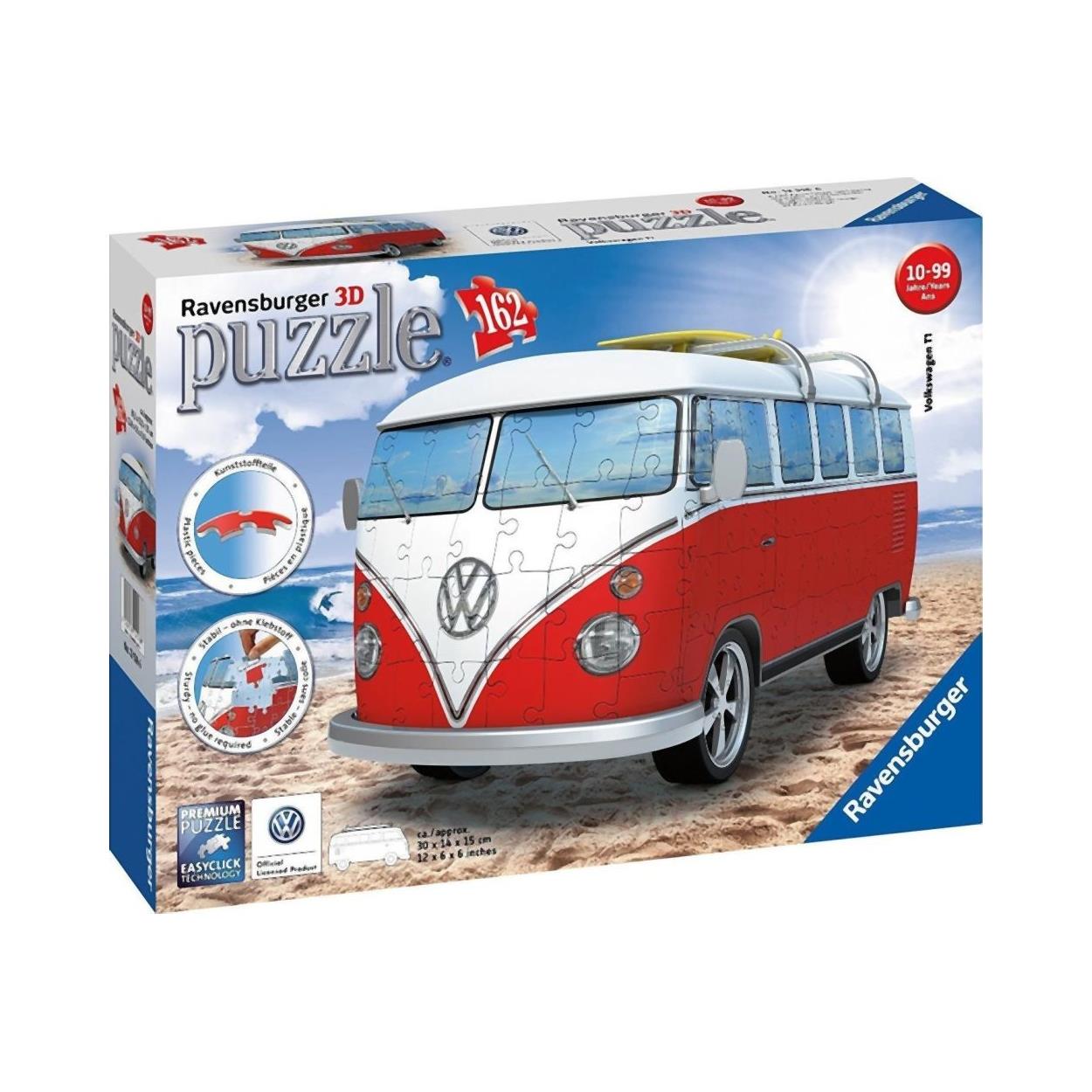 Ravensburger 3D Pussel: VW Bus T1 Surfer Edition (162 delar)