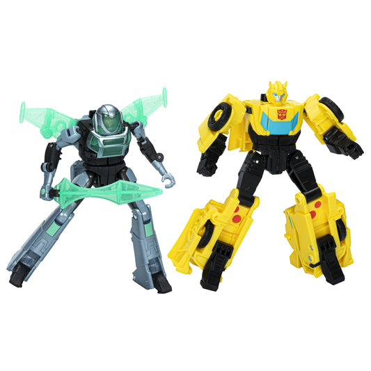 Hasbro Transformers Earthspark: Cyber-Combiner - Bumblebee och Mo Malto Actionfigurer