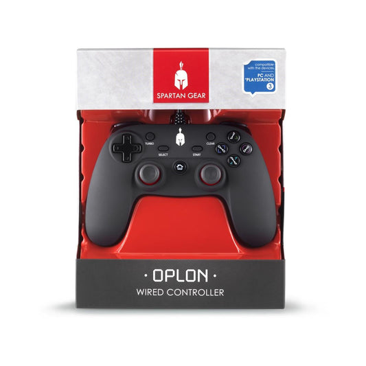 Spartan Gear - Oplon Trådbunden Kontroller (PC & PS3) Svart