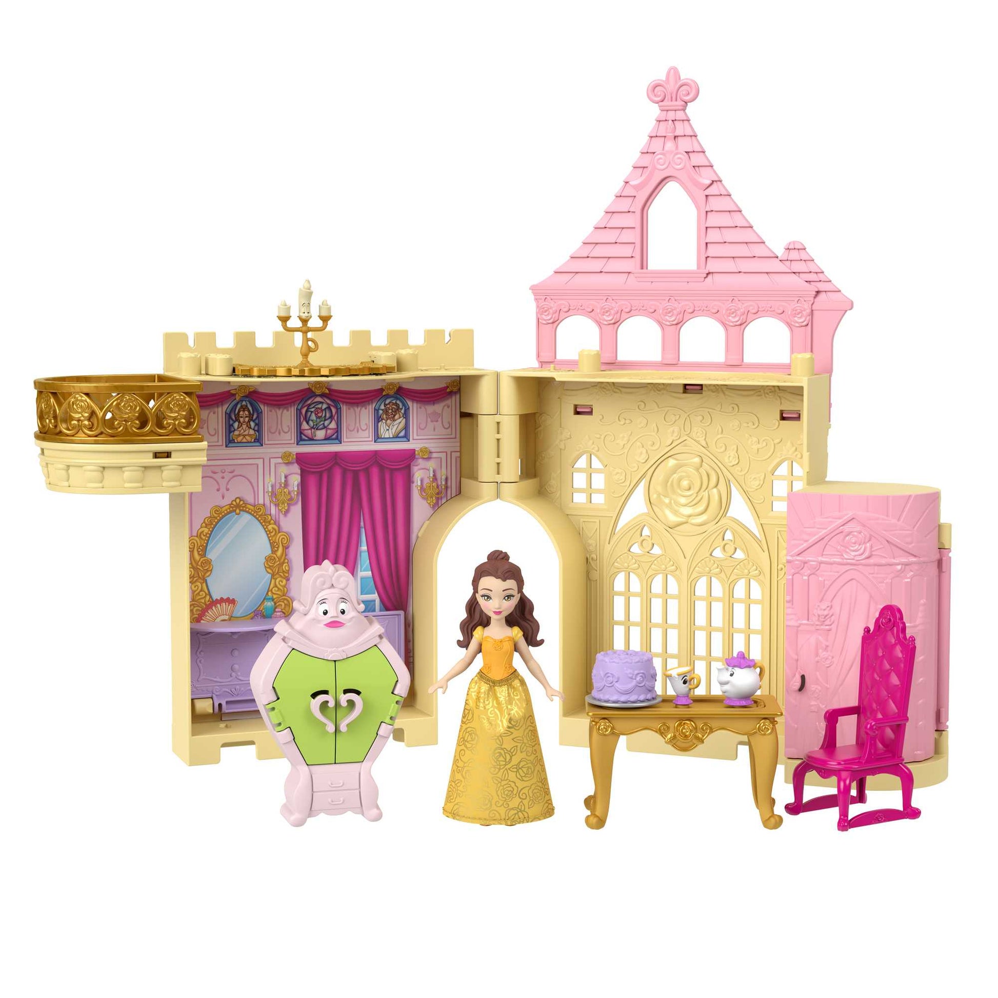 Mattel Disney Princess: Belle Palace - Belle Mini Doll Playset