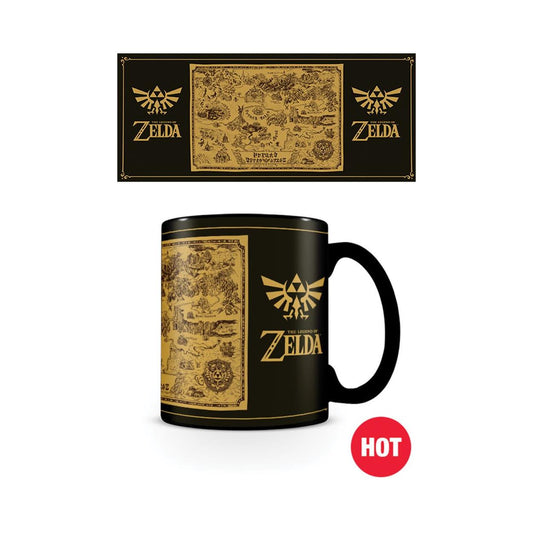 Pyramid Nintendo: The Legend Of Zelda: Map Silhouette - Heat Change Mug