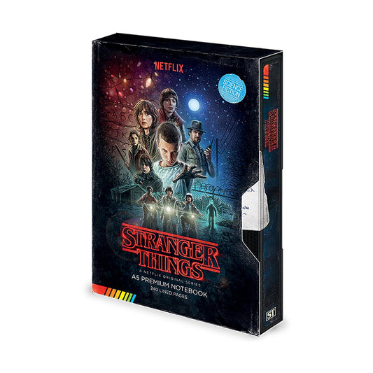 Pyramid Stranger Things - VHS Premium A5 Anteckningsbok