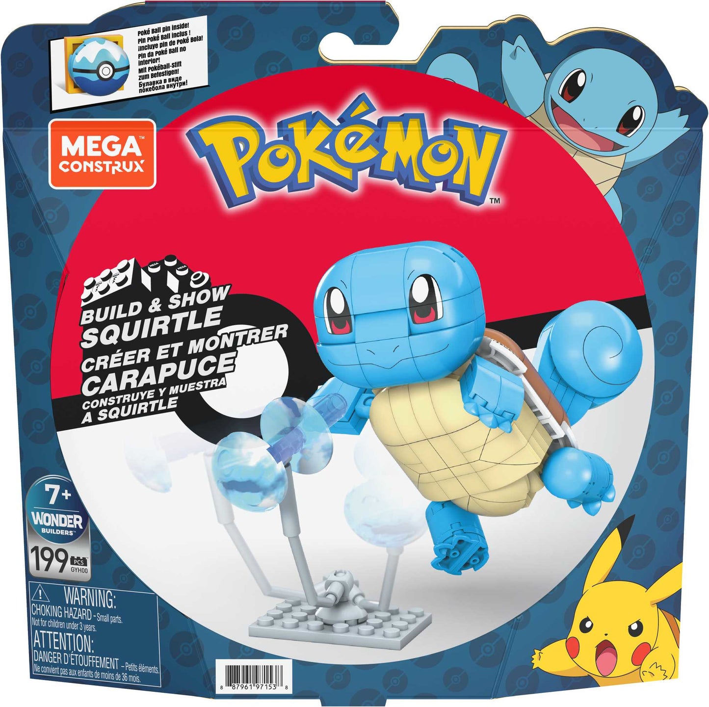 Mega Construx Pokémon - Bygg och Visa Squirtle (GYH00)