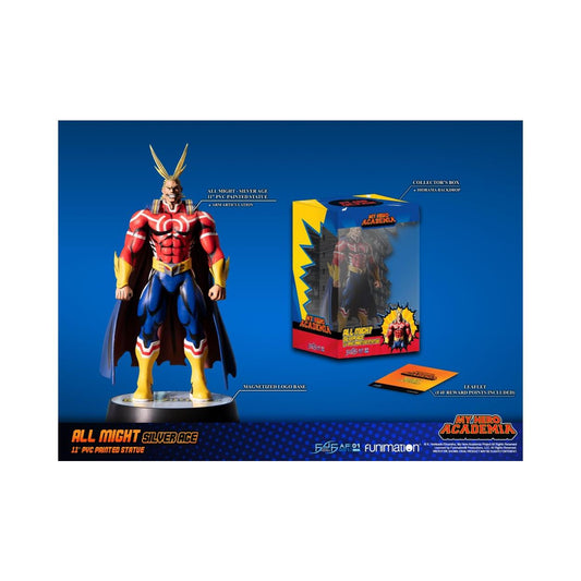 F4F My Hero Academia – All Might: Silver Age PVC Staty (28cm)