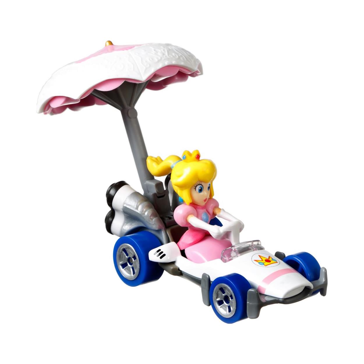 Mattel Hot Wheels Mario Kart: Princess Peach B-Dasher + Peach Parasol