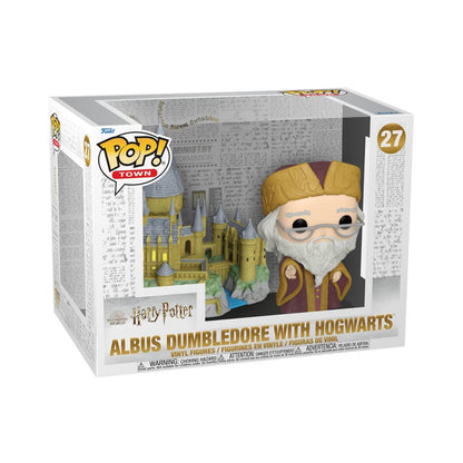 Funko Pop! Town: Harry Potter - Albus Dumbledore med Hogwarts #27 Vinyl Figur