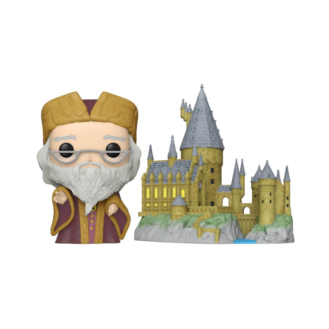 Funko Pop! Town: Harry Potter - Albus Dumbledore med Hogwarts #27 Vinyl Figur