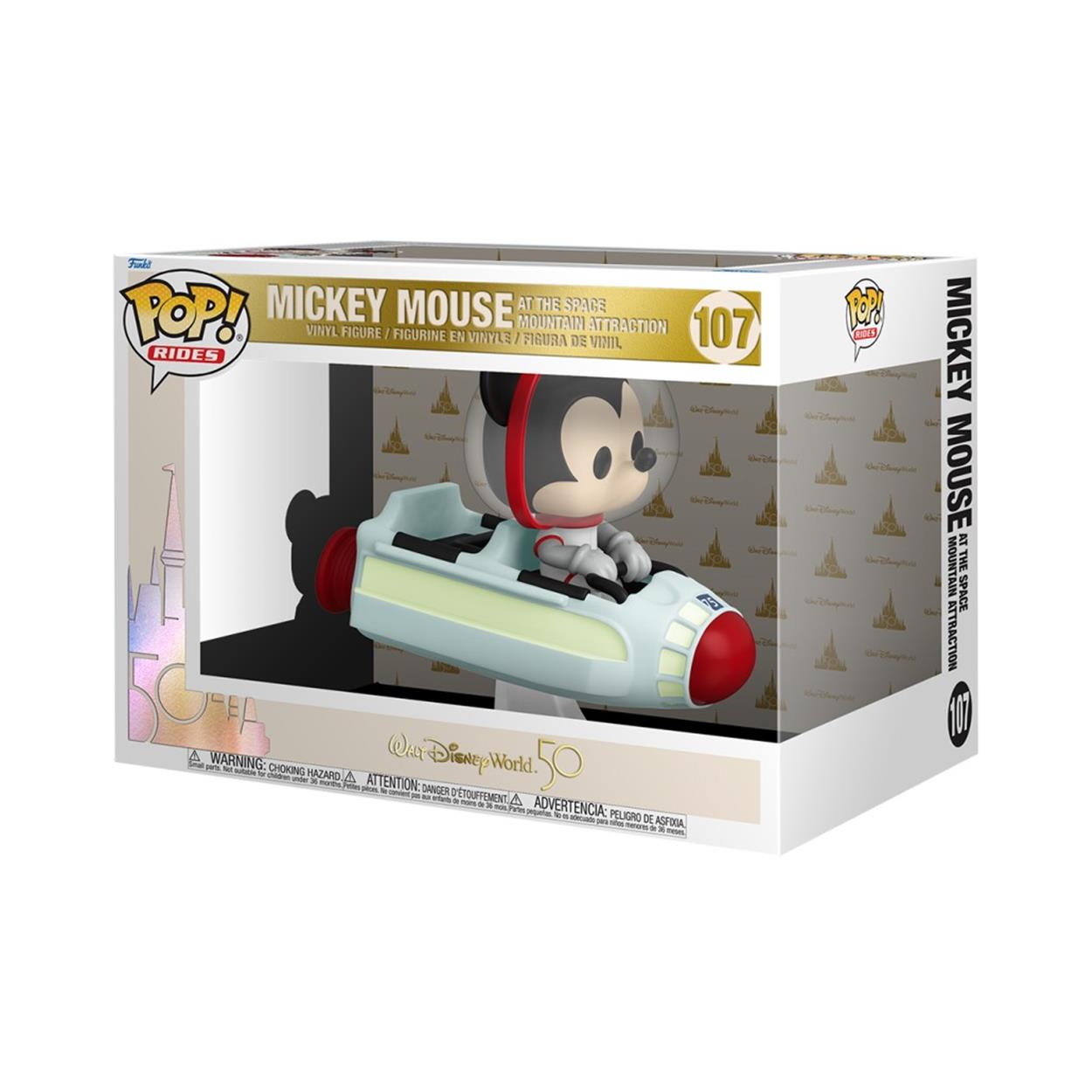 Funko POP! Rides: Walt Disney World 50 - Mickey Mouse på Space Mountain #107