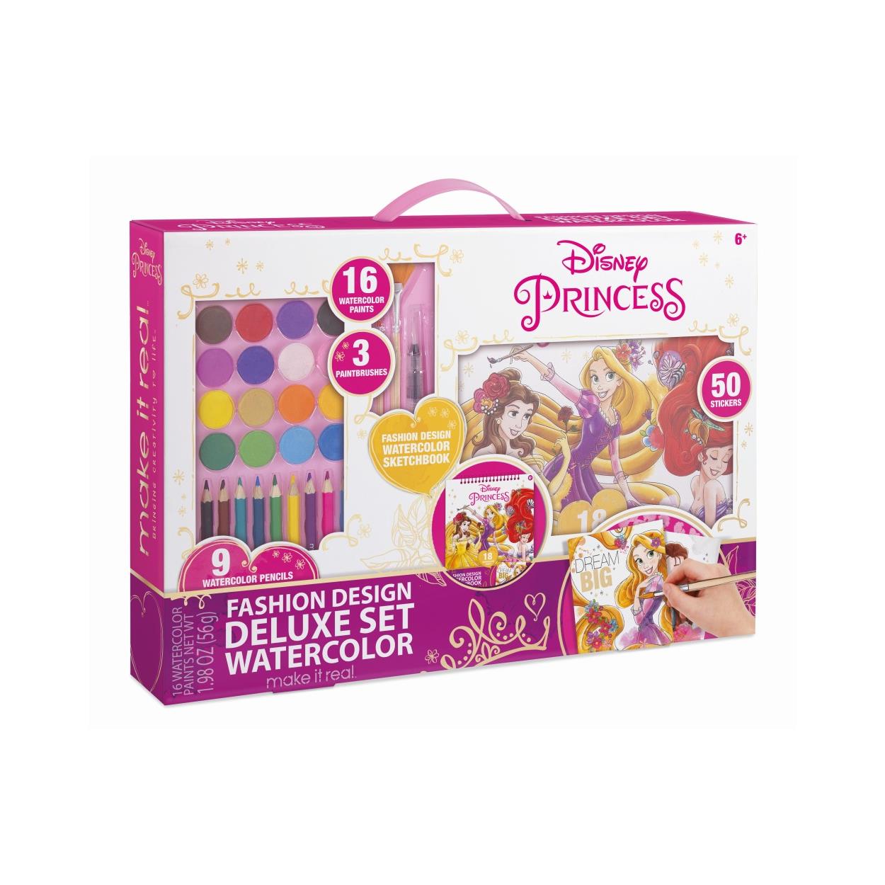 Make it Real Disney Princess: Mode Design Deluxe Set Vattenfärg (4252)