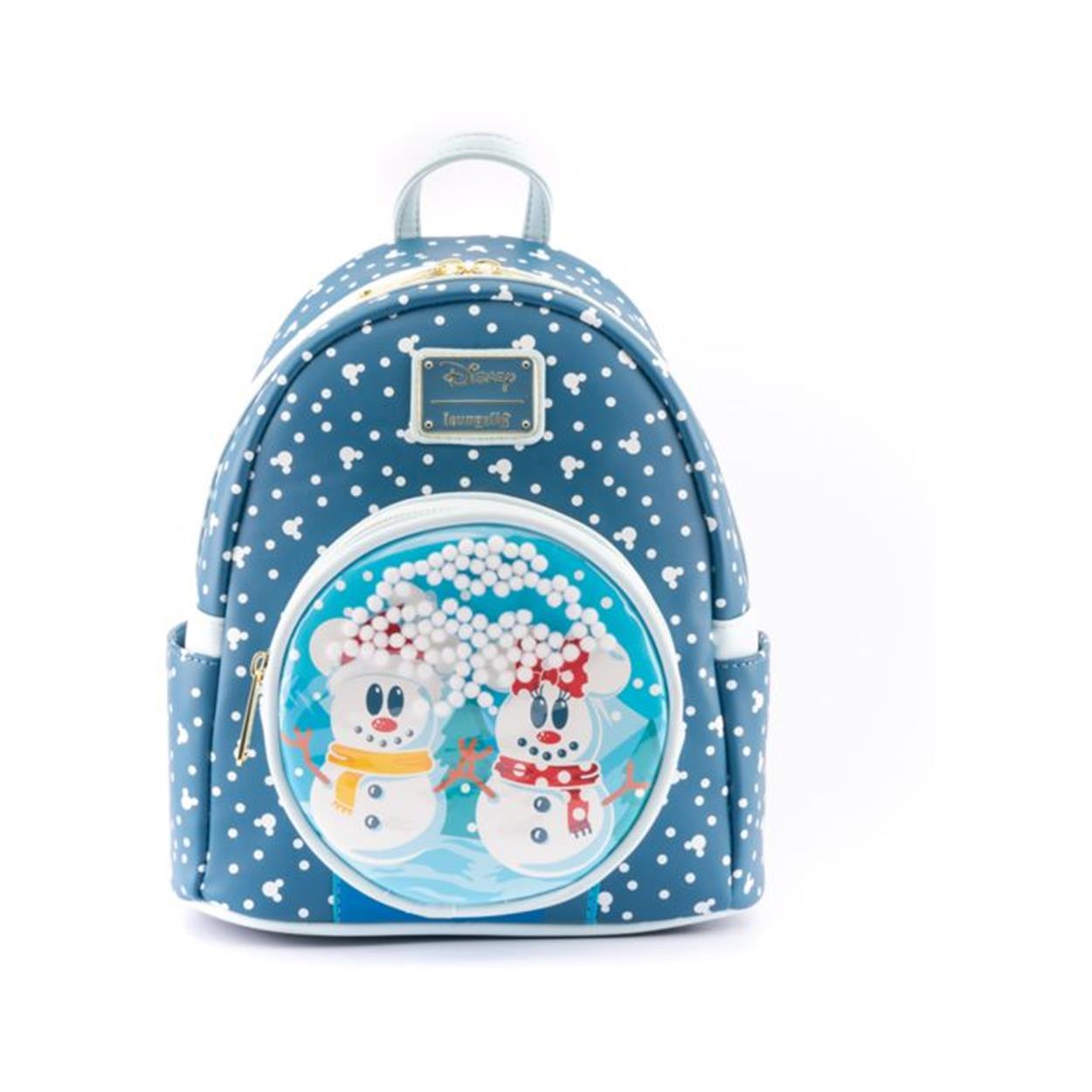 Loungefly Disney Snöman Minnie Mickey Snöglob Mini Ryggsäck