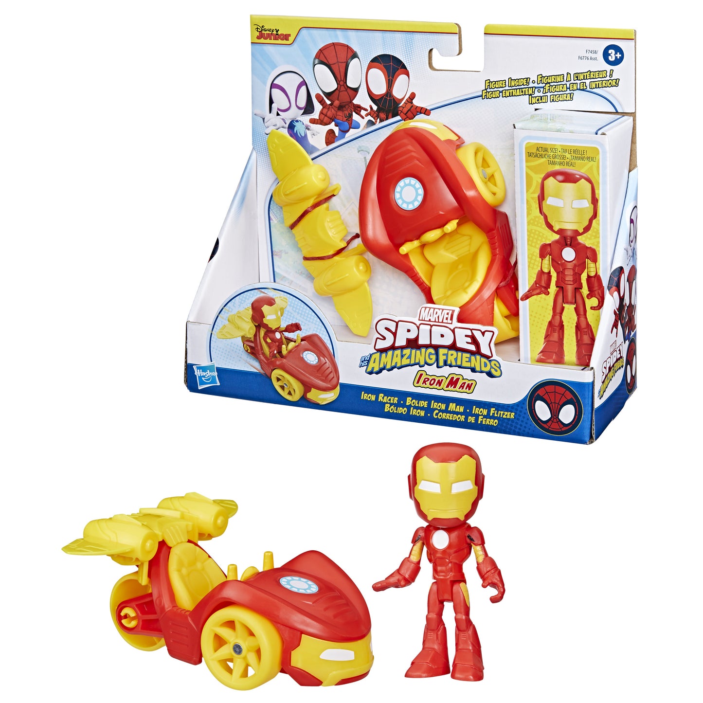 Hasbro Marvel: Spidey och hans fantastiska vänner - Iron Man och Iron Racer (F7458)