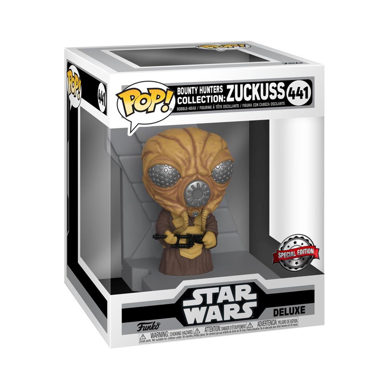 Funko Pop! Deluxe: Star Wars Bounty Hunters - Zuckuss (Metallic) Special Edition #441