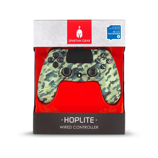 Spartan Gear Hoplite Trådbunden Controller – Grön Kamouflage (PC & PS4)