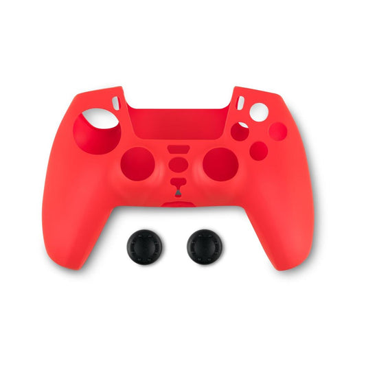 Spartan Gear - Controller Silicon Skin Cover och Thumb Grips (PS5, Röd)