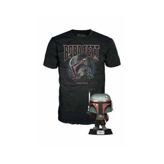 Funko Pop! Boba Fett Bobble-Head och T-shirt (M)