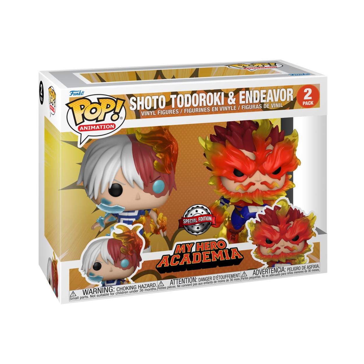 Funko Pop! 2-Pack Animation: My Hero Academia S9 - Shoto Todoroki & Endeavor (Special Edition) Vinyl Figur