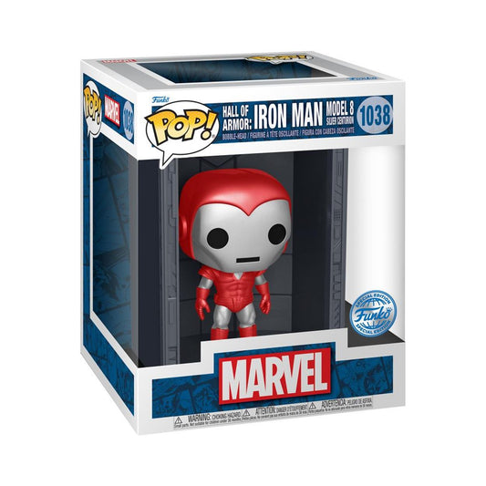 Funko Pop! Deluxe: Marvel Hall of Armor: Iron Man Silver Centurion