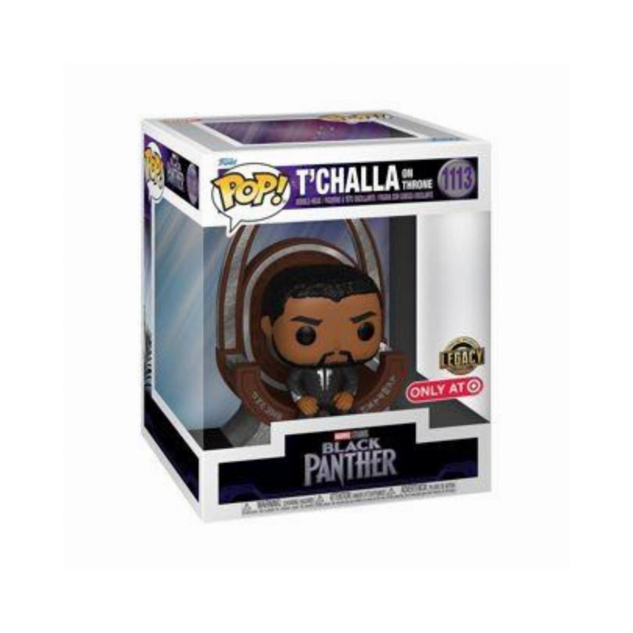 Funko Pop! Deluxe Marvel: Black Panther Legacy S1 - T’Challa på Tron (Specialutgåva) #1113 Vinylfigur