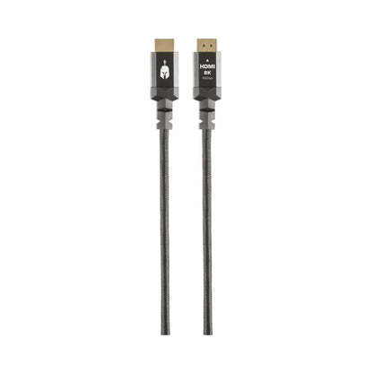 Spartan Gear - HDMI 2.1 Kabel (1,5m - Aluminium med guldpläterade kontakter)