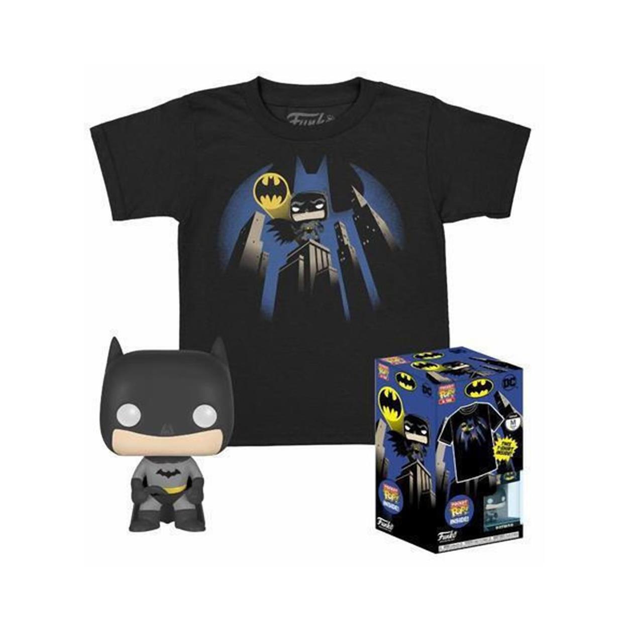 Funko Pocket Pop! och T-shirt (Barn): DC - Batman (Special Edition)