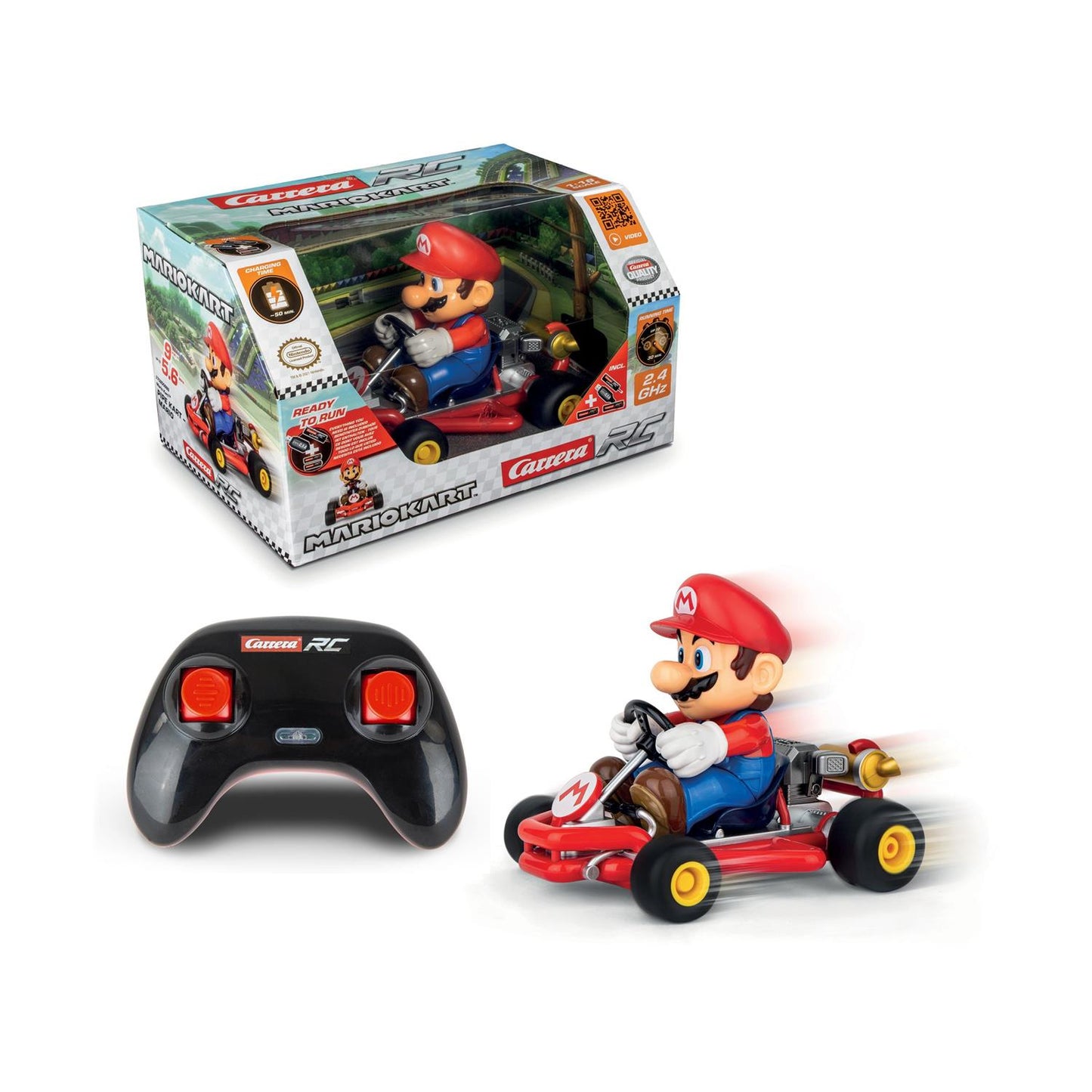 Carrera R/C Bil: 2,4GHz Mario Kart Pipe Kart