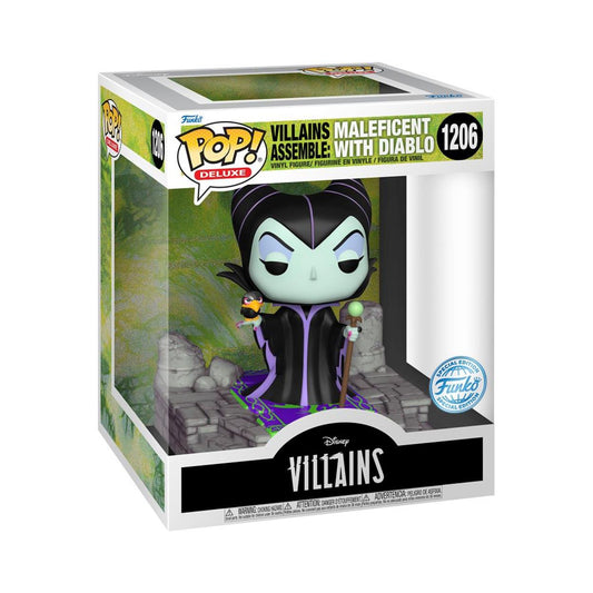 Funko Pop! Deluxe: Disney Skurkar - Maleficent med Diablo (Specialutgåva)