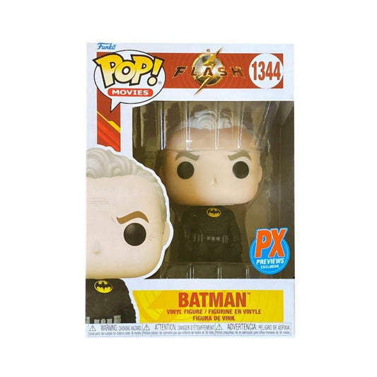 Funko Pop! DC: The Flash - Batman (Keaton) Unmasked (ALT) (PX Exclusive) #1344 Vinyl Figur