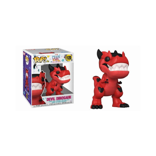 Funko Pop! Marvel: Moon Girl och Devil Dinosaur #1120 Bobble-Head Figur (6 tum)