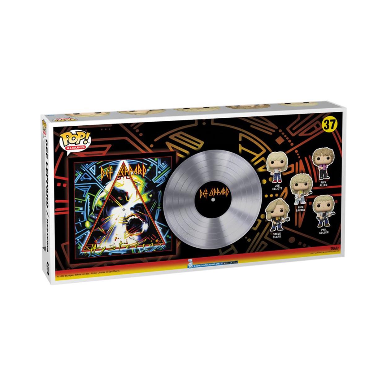 Funko Pop! Deluxe Albums: Def Leppard - Joe Elliott, Rick Allen, Rick Savage, Steve Clark och Phil Collen (Hysteria Tour 1987) (Special Edition) #37 Vinyl Figur