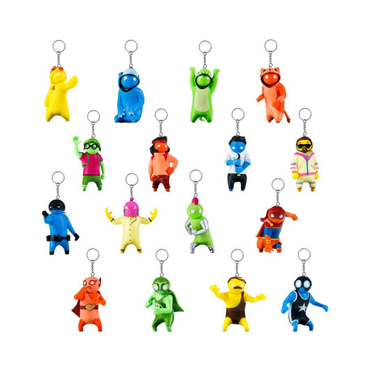 P.M.I. Gang Beasts Figural Nyckelringar - 1 Pack (S1) (Slumpmässig)