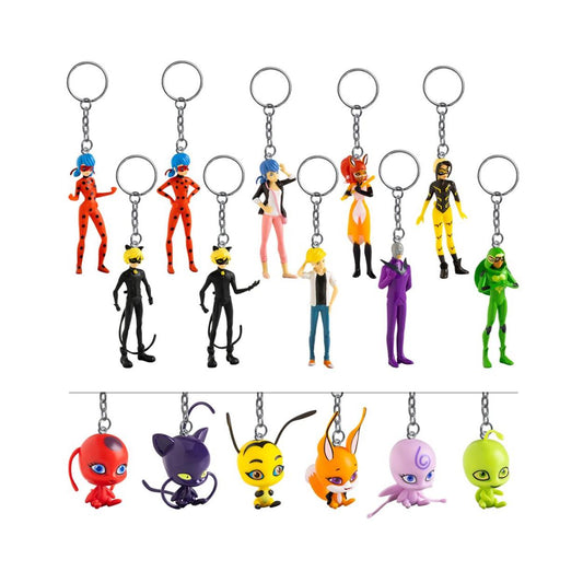 P.M.I. Miraculous Figural Nyckelring - 1 Pack (S1) (Slumptal)