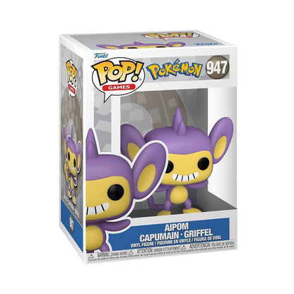 Funko Pop! Pokémon - Aipom Capumain Griffel #947 Vinyl Figur