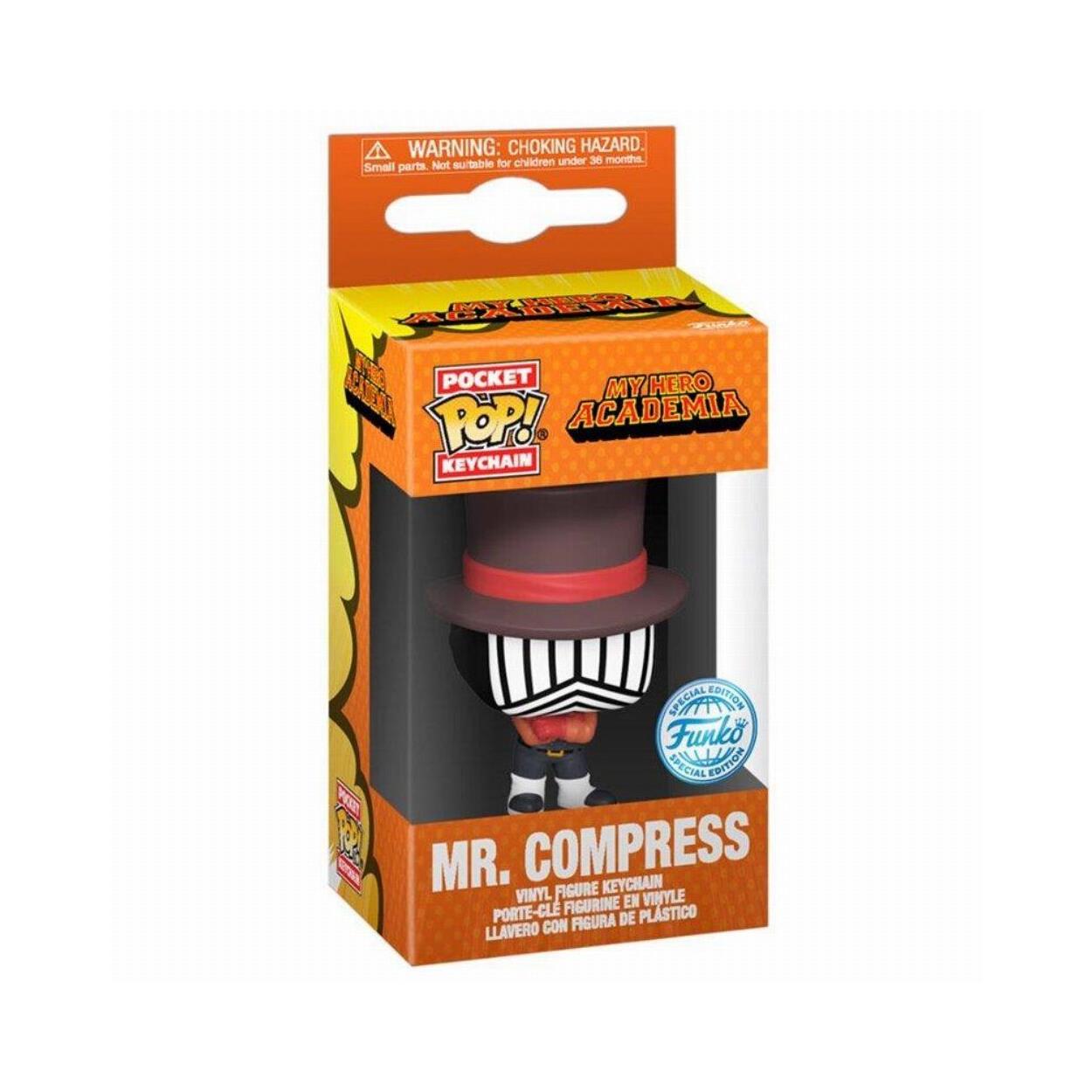 Funko Pocket Pop!: My Hero Academia - Mr. Compress (Hideout) Nyckelring