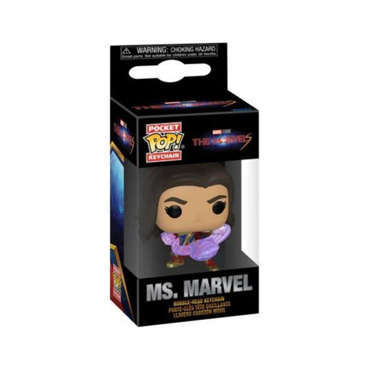 Funko Pocket Pop!: The Marvels - Ms. Marvel Bobble-Head Nyckelring