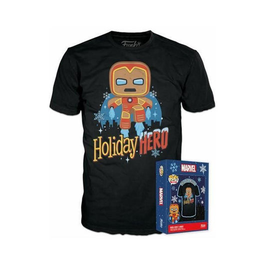 Funko Boxed Tee: Marvel - Gingerbread Iron Man (S)