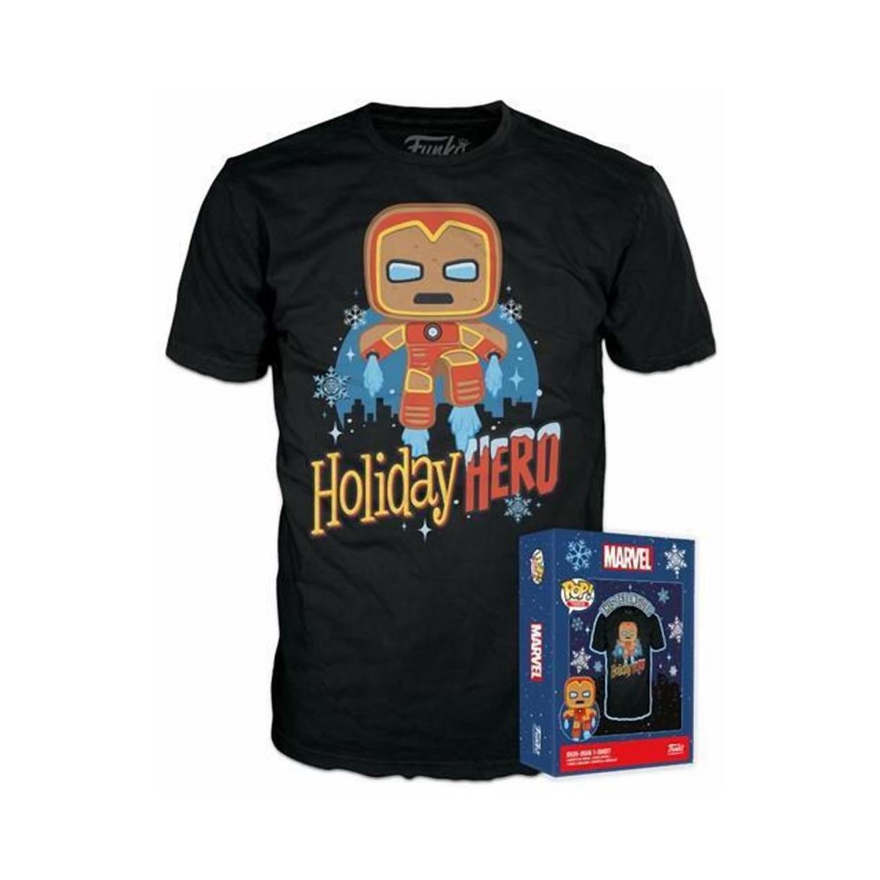 Funko Boxed Tee: Marvel - Gingerbread Iron Man (XL)