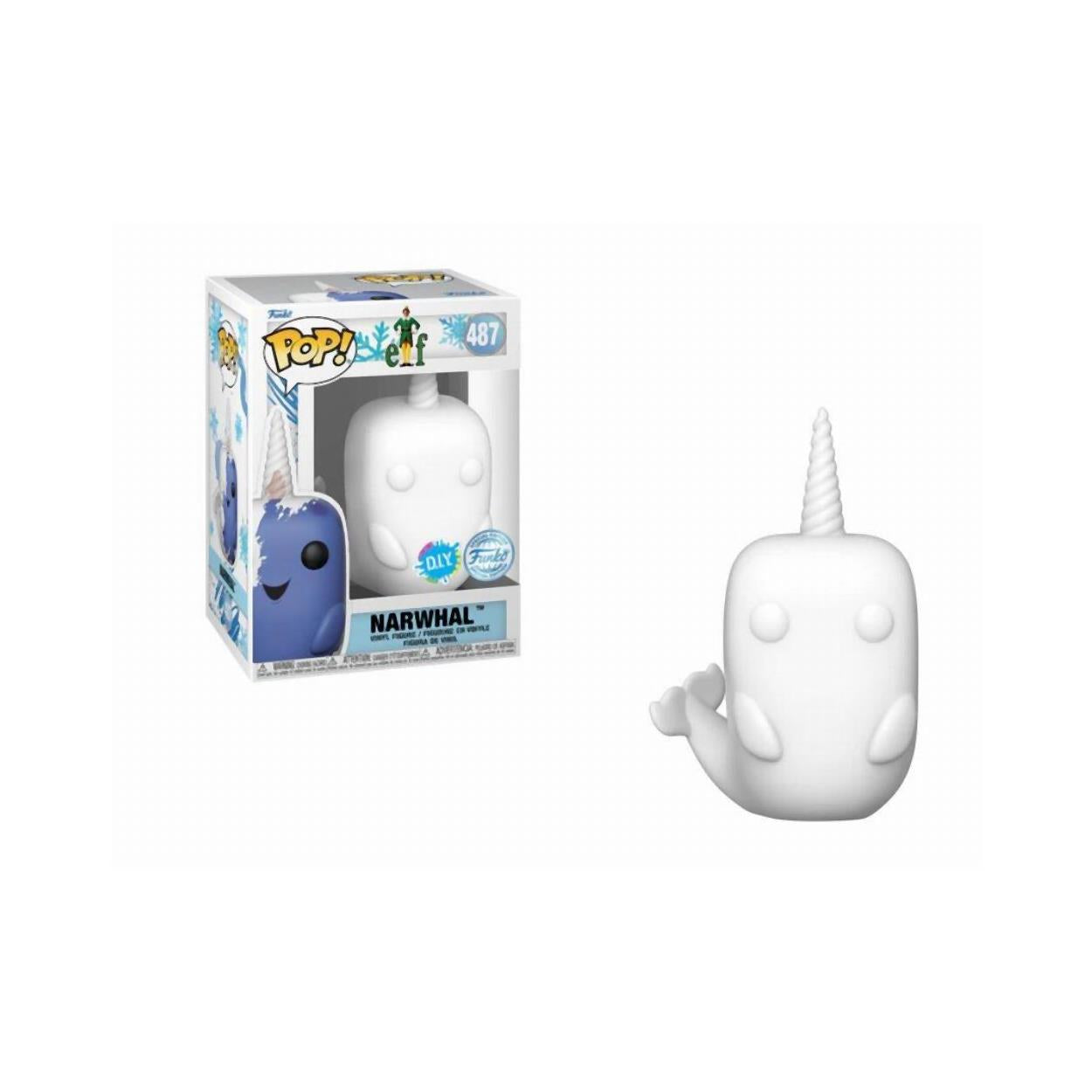 Funko Pop! Disney: Elf - Narwhal (DIY) (White) (Special Edition) #487 Vinyl Figur