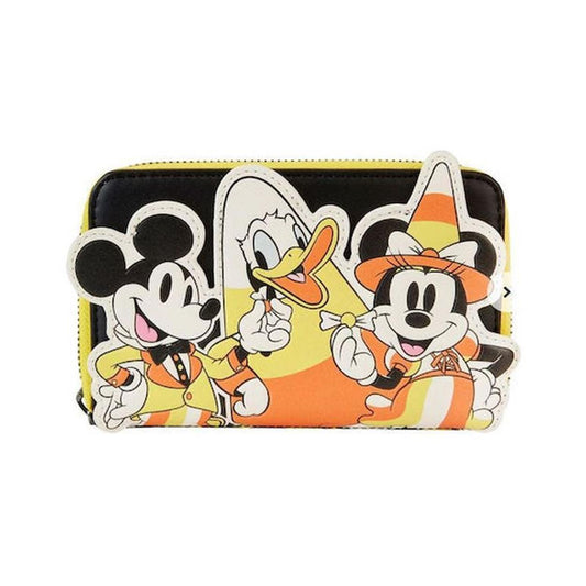 Loungefly Disney: Mickey och Vänner - Candy Corn Dragkedja Plånbok