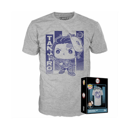 Funko Boxed Tee: Demon Slayer - Tanjiro med Wisteria (S)