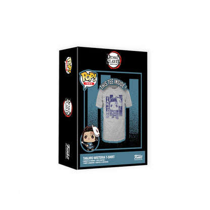 Funko Boxed Tee: Demon Slayer - Tanjiro med Wisteria (S)