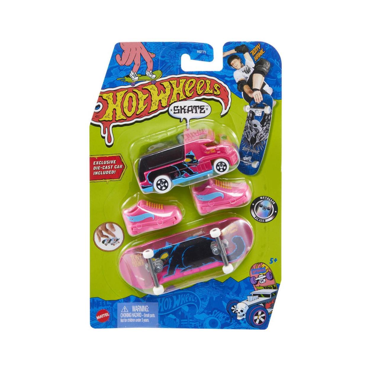 Mattel Hot Wheels: Skate - HW Rapid Response & Tony Hawk Fingerboard Set