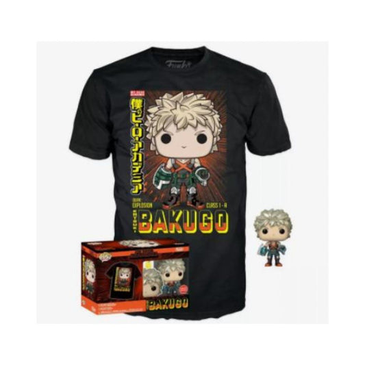 Funko Pop! My Hero Academia - Katsuki Bakugo (Metallic) & T-Shirt (S)