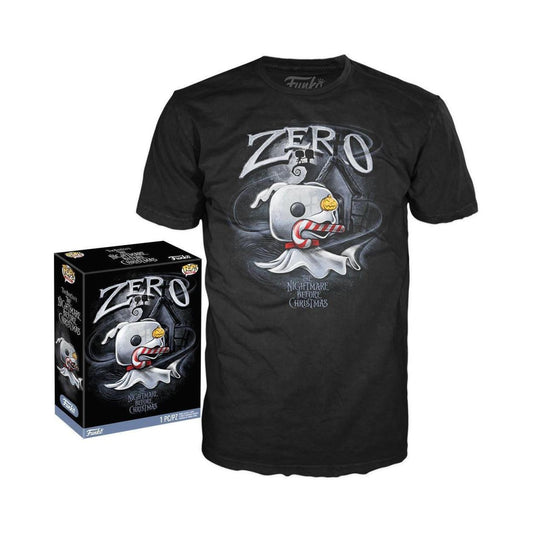 Funko Boxad T-shirt: The Nightmare Before Christmas - Zero med Cane (S)