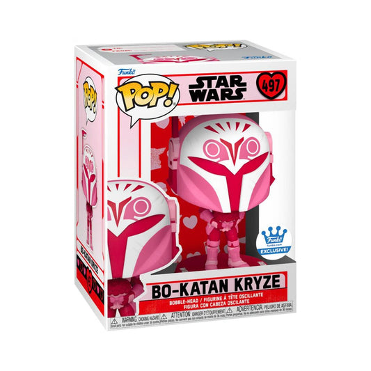 Funko Pop! Disney Star Wars: Valentines S4 - Bo-Katan Kryze #497 Bobble-Head Vinylfigur