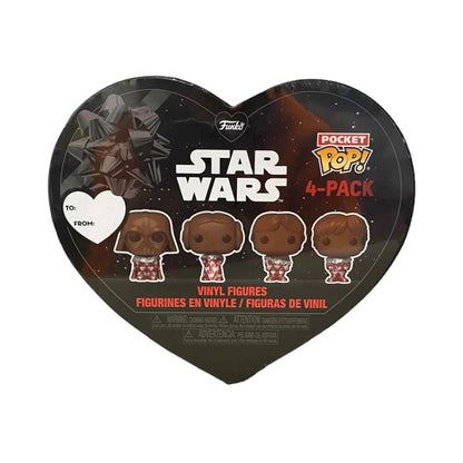 Funko Pocket Pop! 4-Pack: Disney Star Wars - Chokladvalentinlåda