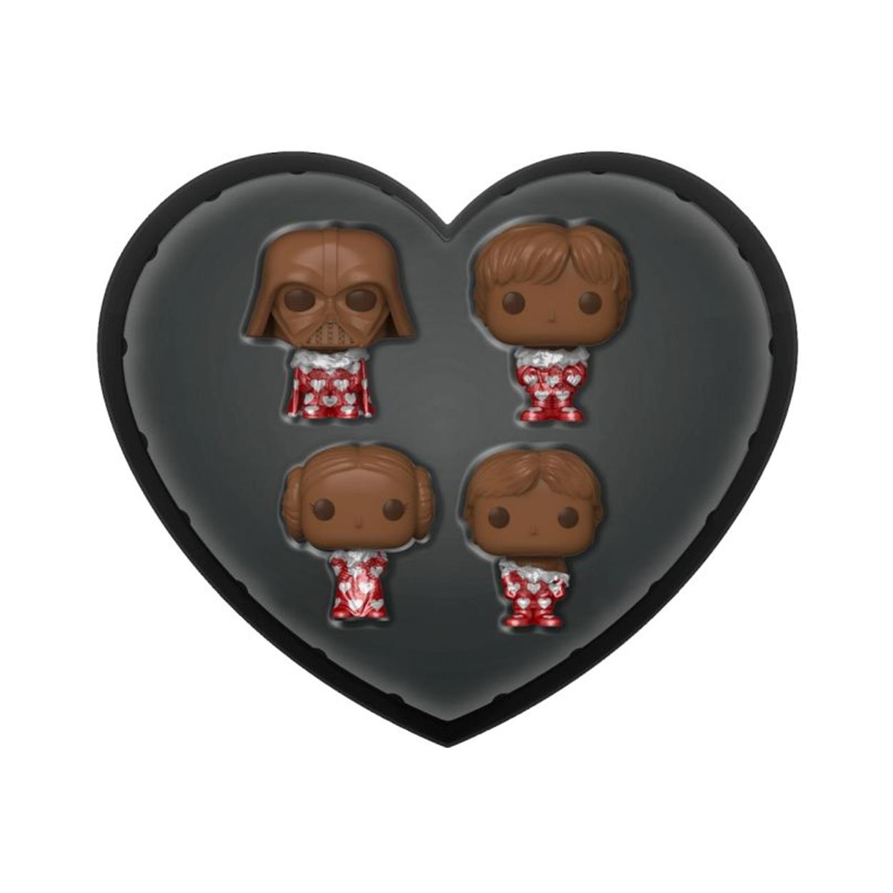 Funko Pocket Pop! 4-Pack: Disney Star Wars - Chokladvalentinlåda